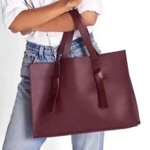 NWOT Rachel Zoe Arialith Bordo Rouge Tote Bag